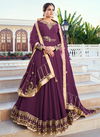 Dark Pink Colour New Designer Wedding Wear Readymade Heavy Suit Collection 591